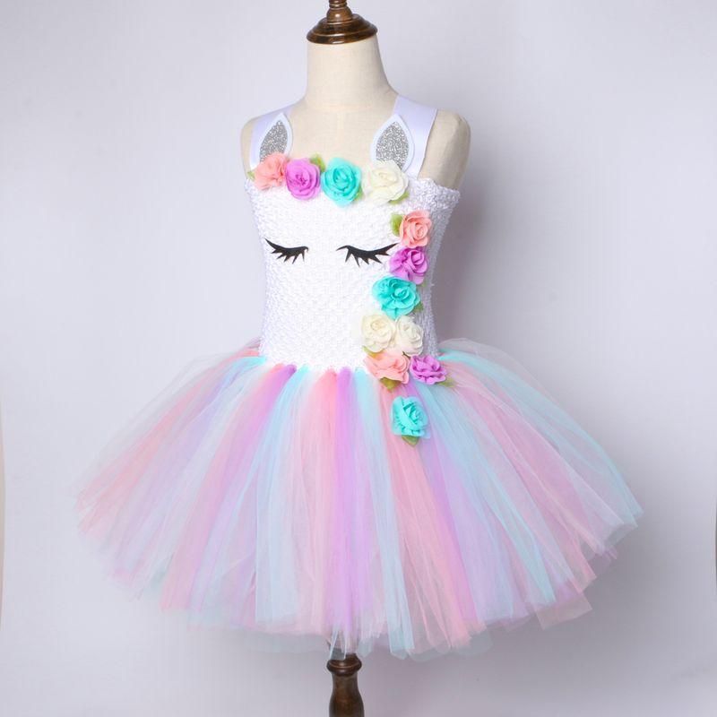 Unicorn Rainbow Tutu Dress - The Palm Beach Baby