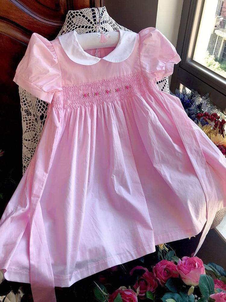 "Lilliana" Elegant Smocked Dress - The Palm Beach Baby