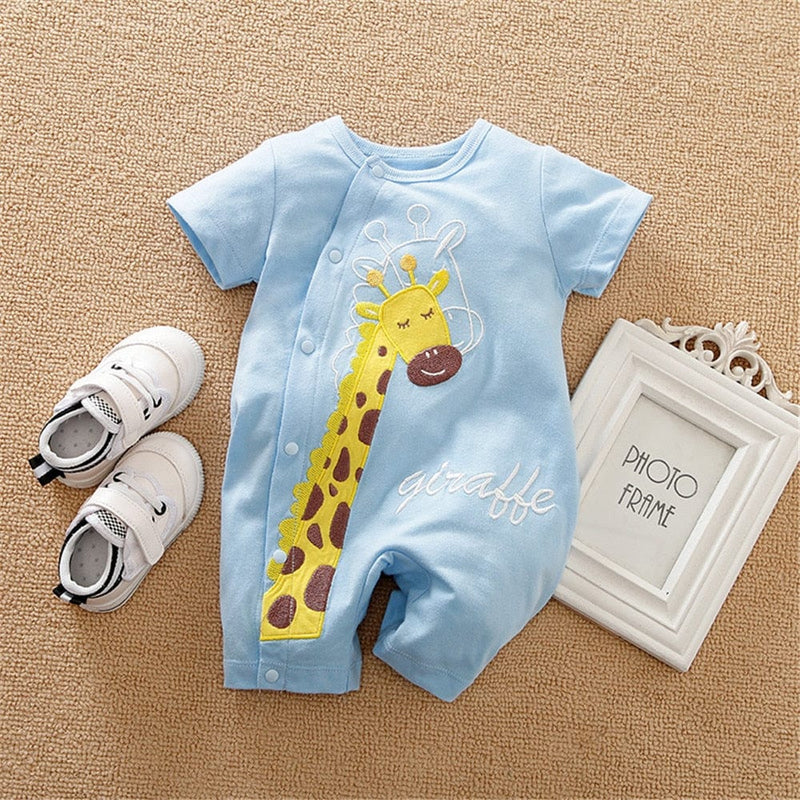 kids and babies A / 0-3M Adorable Babies Fun-Themed Romper -The Palm Beach Baby