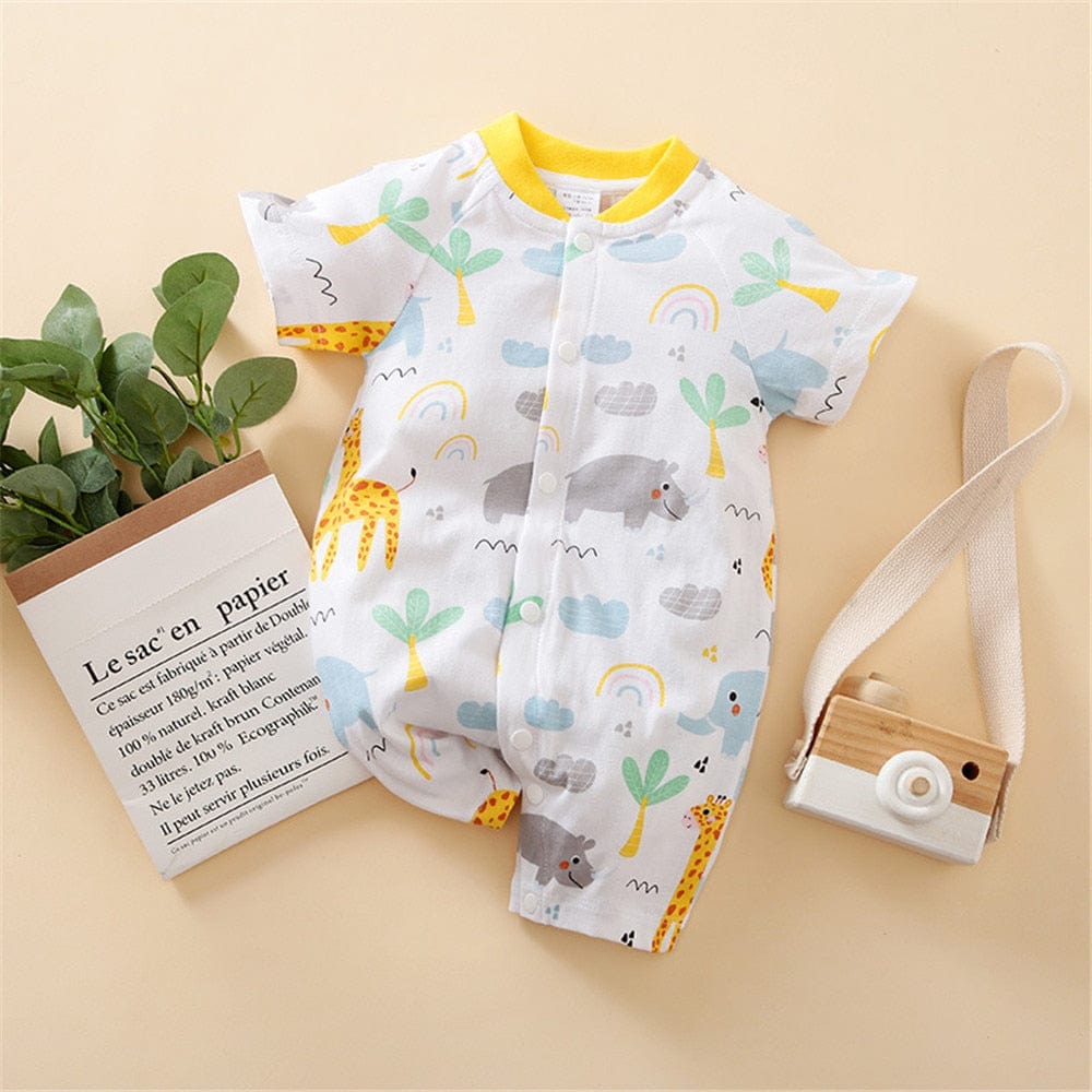 kids and babies E / 0-3M Adorable Babies Fun-Themed Romper -The Palm Beach Baby