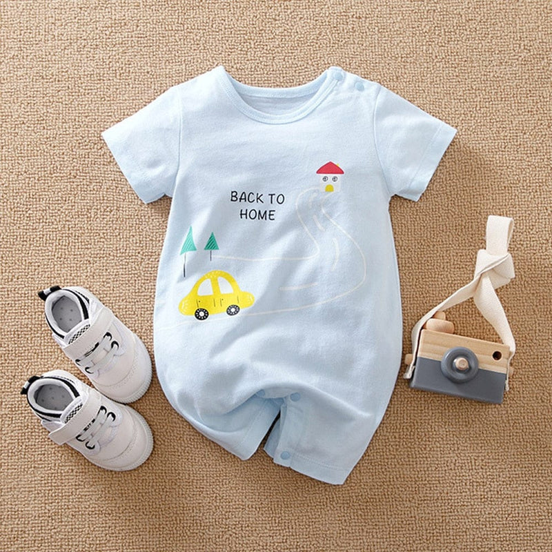 kids and babies H / 0-3M Adorable Babies Fun-Themed Romper -The Palm Beach Baby