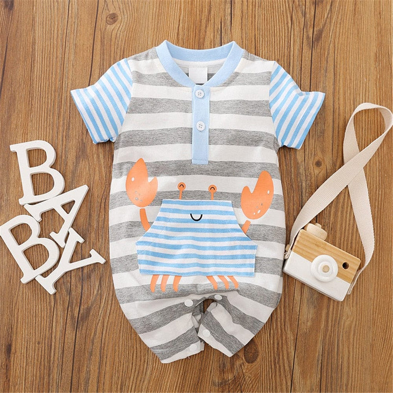 kids and babies P / 0-3M Adorable Babies Fun-Themed Romper -The Palm Beach Baby