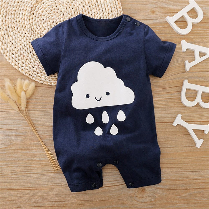 kids and babies S / 0-3M Adorable Babies Fun-Themed Romper -The Palm Beach Baby