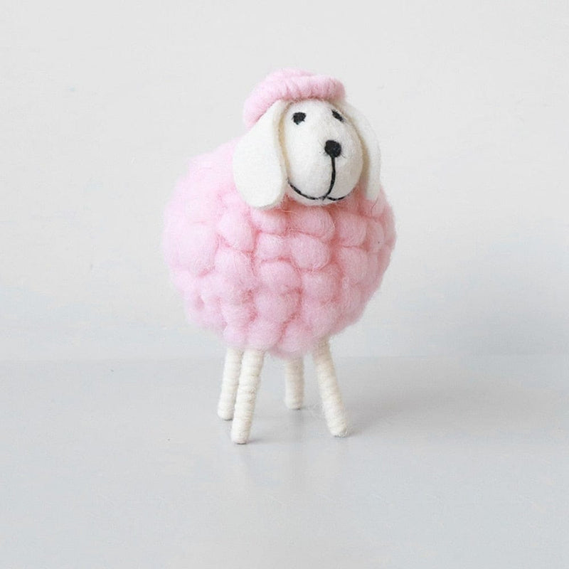 kids and babies accessories M Pink Cute Handmade Farm Sheep -The Palm Beach Baby