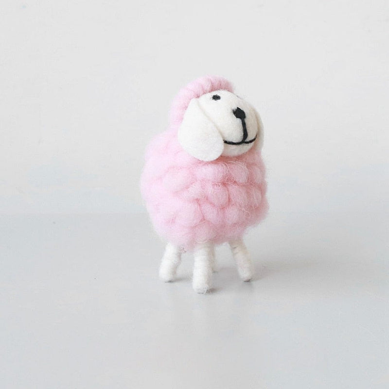 kids and babies accessories S Pink Cute Handmade Farm Sheep -The Palm Beach Baby