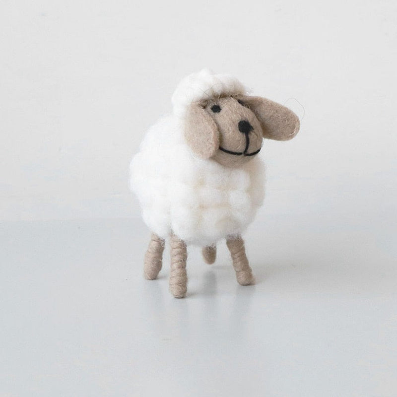 kids and babies accessories S White Cute Handmade Farm Sheep -The Palm Beach Baby