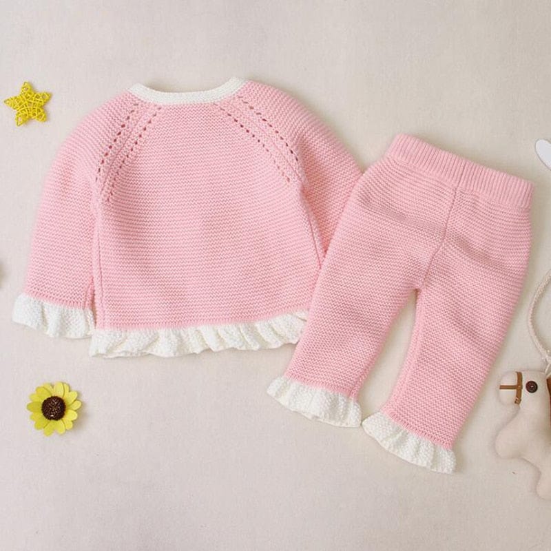 kids and babies "Beth" 2 PC Sweater Knit Pant Set -The Palm Beach Baby