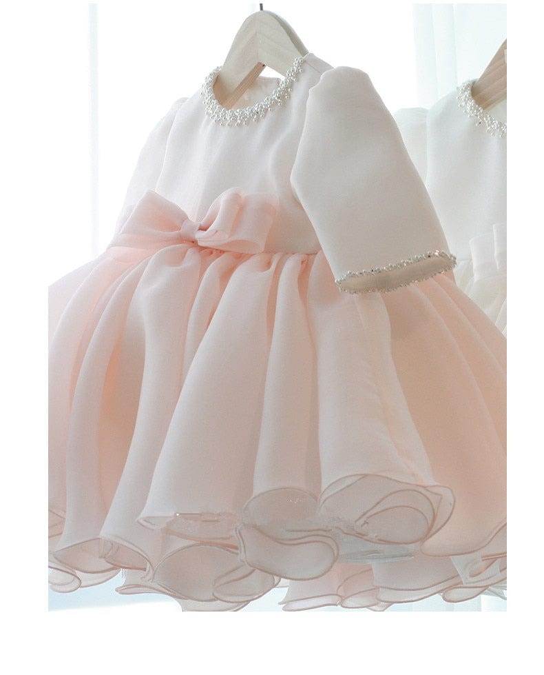 babies and kids clothes Pink / 6M "Calissa" Elegant Special Occasion Dress -The Palm Beach Baby