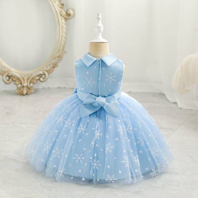 kids and babies Elegant Snowflake Party Dress -The Palm Beach Baby