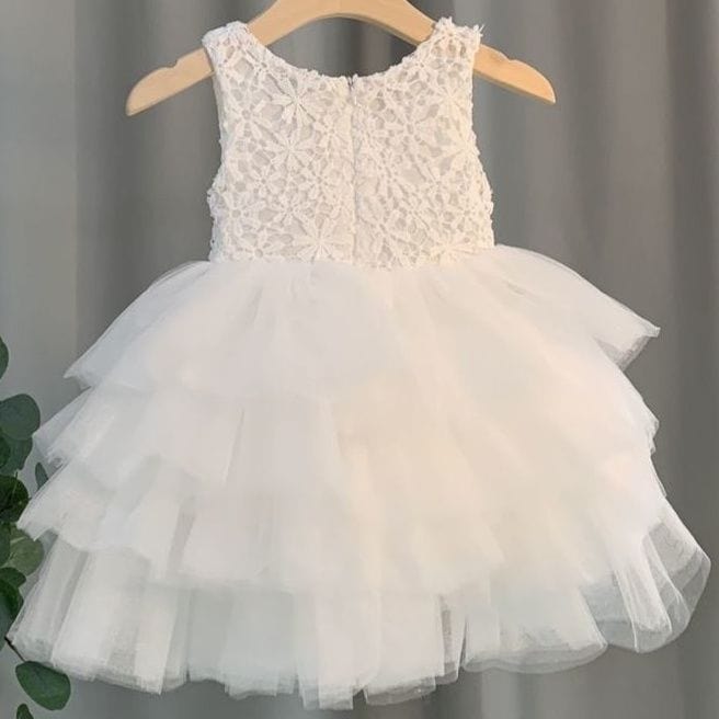 babies and kids Clothing "Felice" Tiered Tulle Dress -The Palm Beach Baby