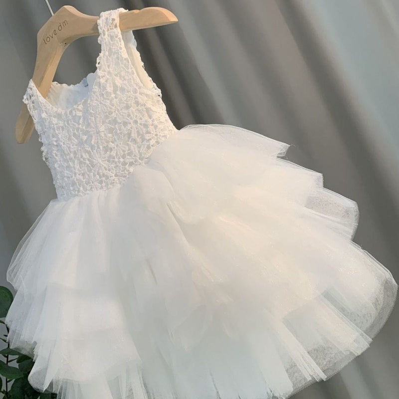 babies and kids Clothing "Felice" Tiered Tulle Dress -The Palm Beach Baby