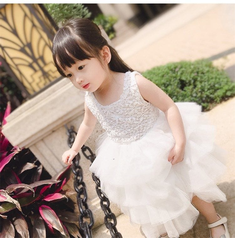 babies and kids Clothing "Felice" Tiered Tulle Dress -The Palm Beach Baby