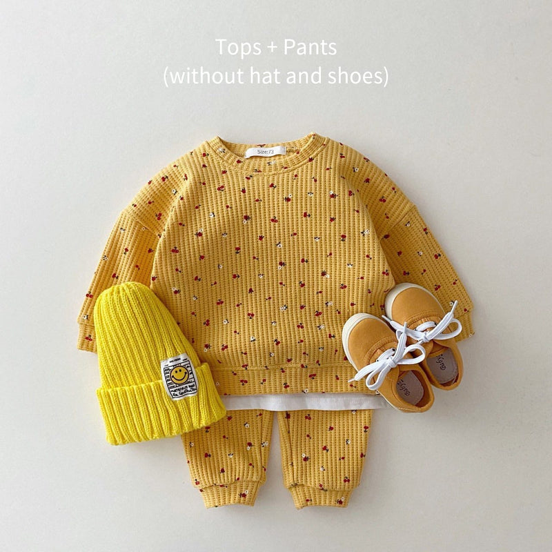 kids and babies Yellow / 3-6M 66 "Morgan" 2 PC Warm-Up Set -The Palm Beach Baby