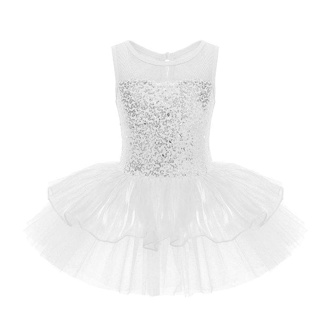 Baby & Kids Apparel B-White / 6 "Katrina-Elise" Ballet/Dance Dress -The Palm Beach Baby