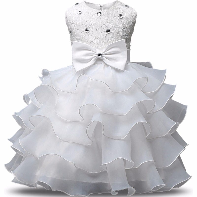 kids and babies AB / 3T "Solange-Marie" Crystal Bodice Special Occasion Dress -The Palm Beach Baby