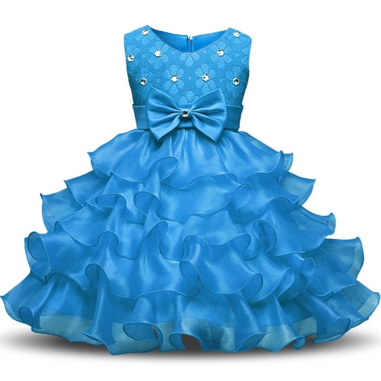 kids and babies AQL / 3T "Solange-Marie" Crystal Bodice Special Occasion Dress -The Palm Beach Baby