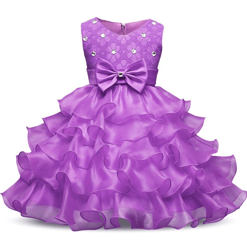 kids and babies AQZ / 3T "Solange-Marie" Crystal Bodice Special Occasion Dress -The Palm Beach Baby