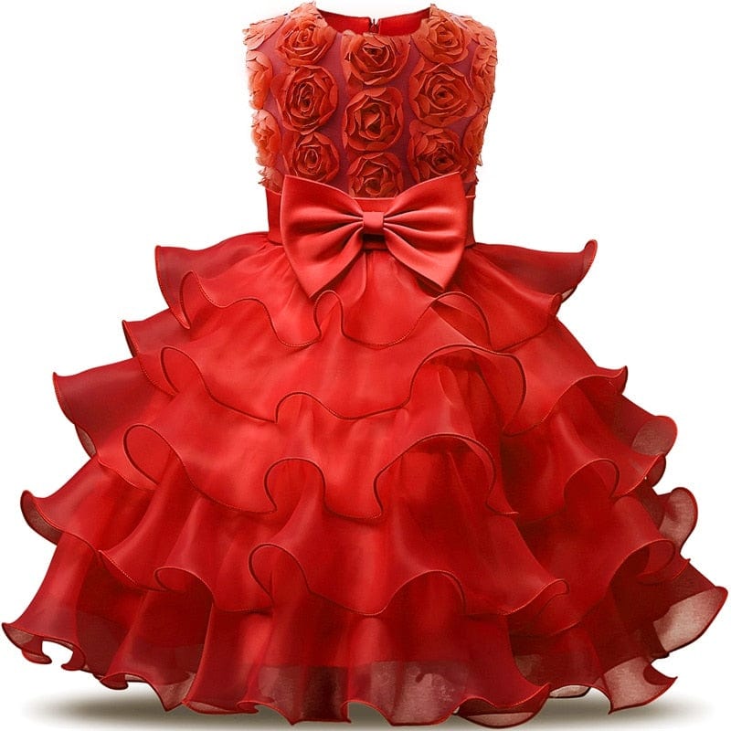 kids and babies H / 3T "Solange" Tiered Special Occasion Dress -The Palm Beach Baby