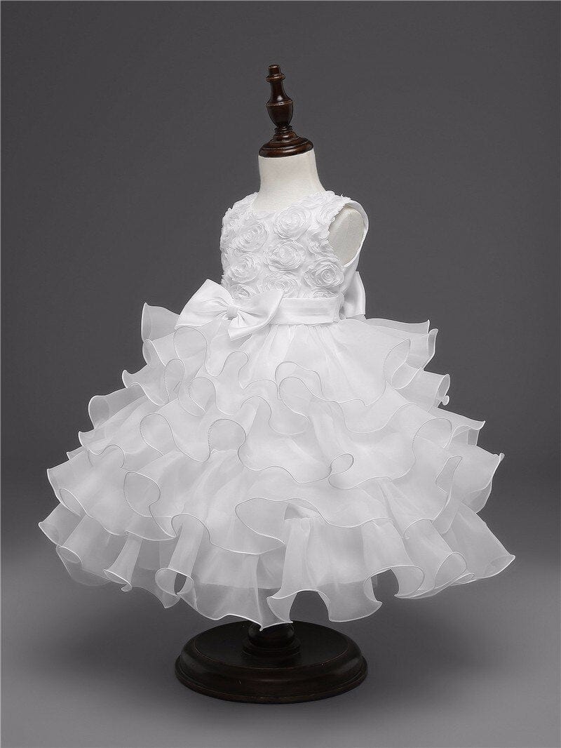 kids and babies "Solange" Tiered Special Occasion Dress -The Palm Beach Baby
