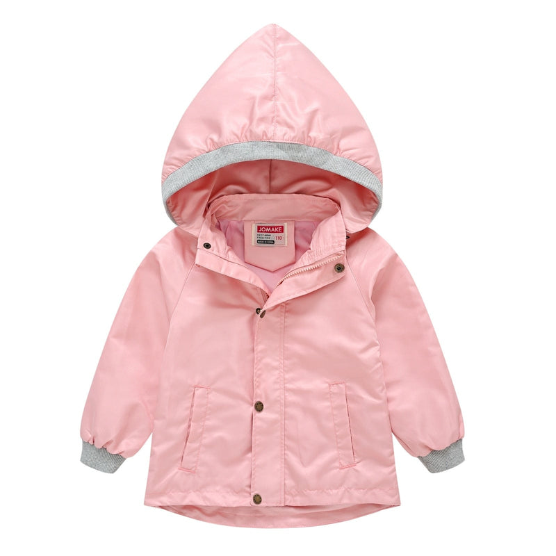 babies and kids clothes A / 90cm / United States Children's Hooded Waterproof Jacket (9 Colors) -The Palm Beach Baby