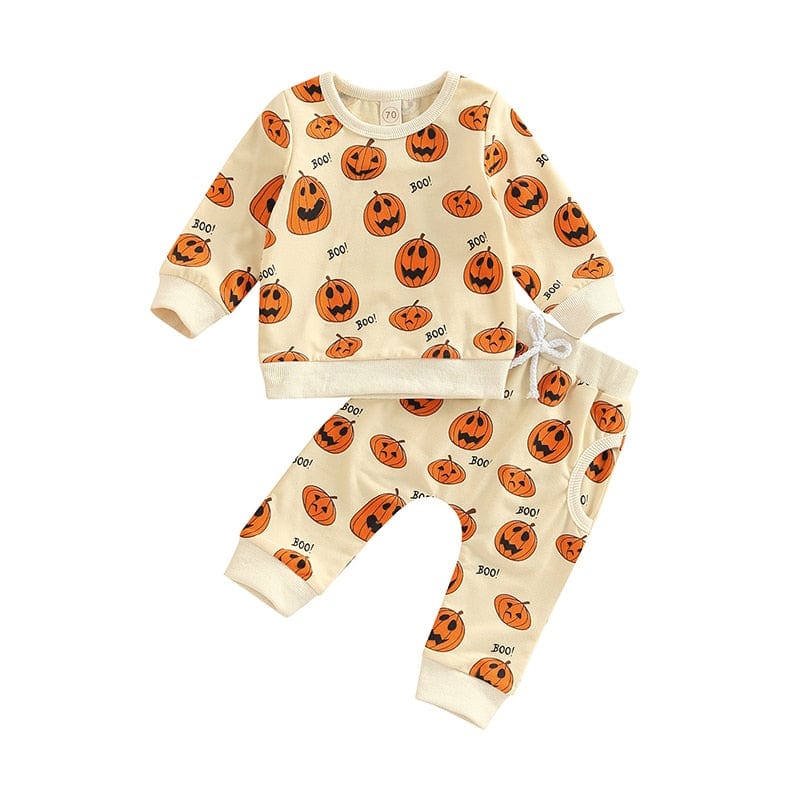 babies and kids clothes B / United States / 3M 2 PC Children's Halloween Themed Warm-Up Set -The Palm Beach Baby