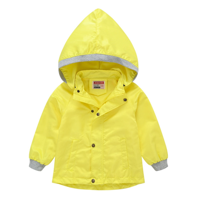 babies and kids clothes C / 90cm / United States Children's Hooded Waterproof Jacket (9 Colors) -The Palm Beach Baby
