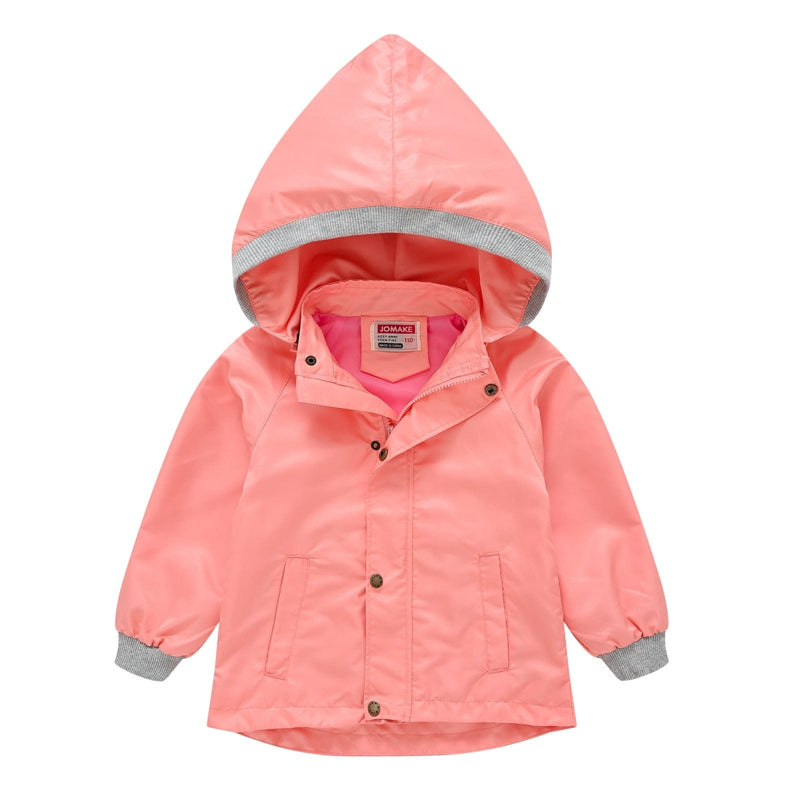 babies and kids clothes G / 90cm / United States Children's Hooded Waterproof Jacket (9 Colors) -The Palm Beach Baby