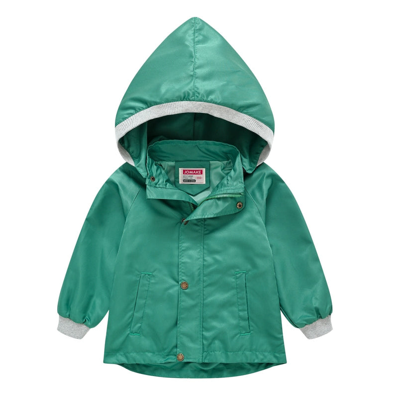 babies and kids clothes J / 90cm / United States Children's Hooded Waterproof Jacket (9 Colors) -The Palm Beach Baby