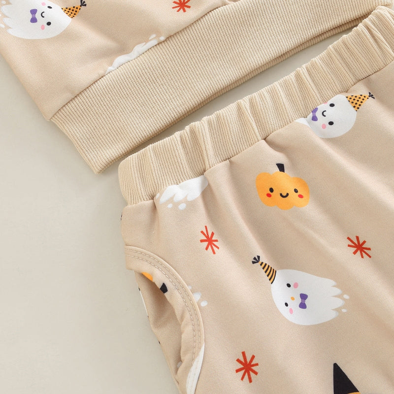 babies and kids clothes "Spooky Time" 2 Piece Babies/Toddlers Warm-Up Set -The Palm Beach Baby