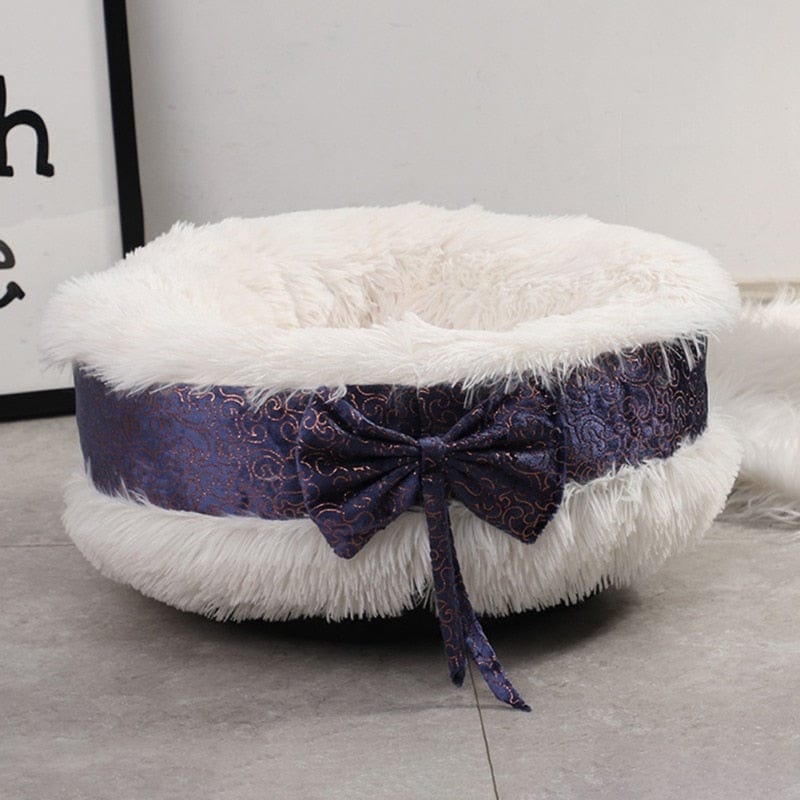 pet bed sofa DIVA Pet - Chic Plush Luxury Bow Pet Bed -The Palm Beach Baby