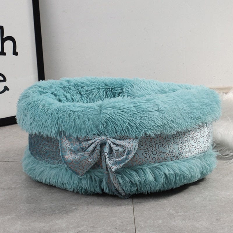 pet bed sofa Green / S / United States DIVA Pet - Chic Plush Luxury Bow Pet Bed -The Palm Beach Baby