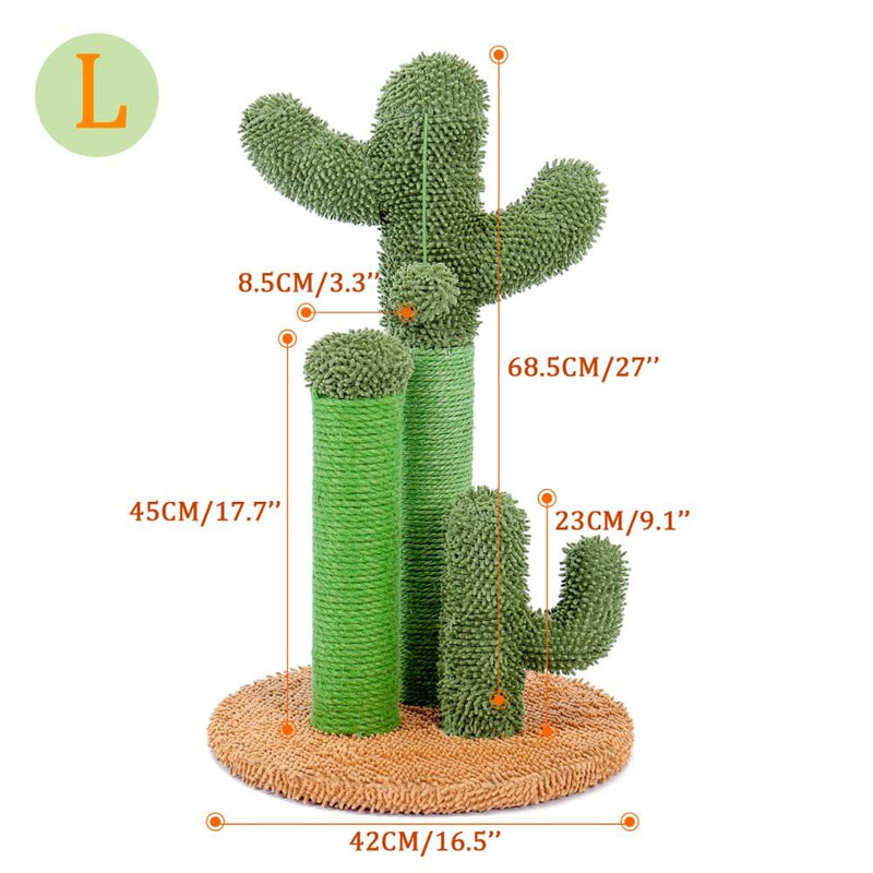 Pet Accessories AMT0066BN-L / as picture / United States Cute Cactus Scratching Post for Cats -The Palm Beach Baby