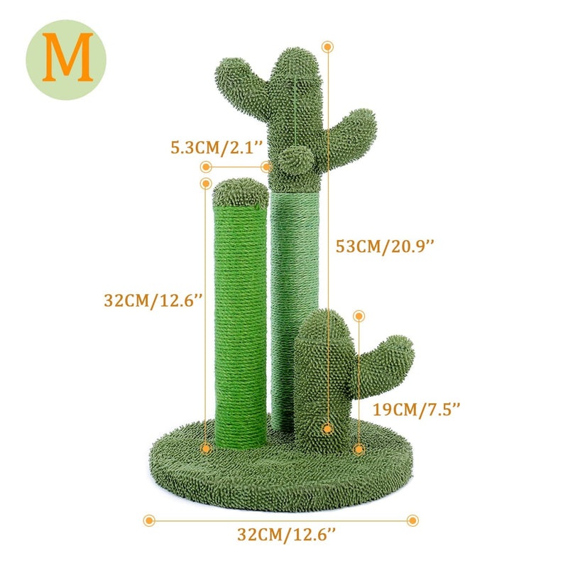Pet Accessories AMT0066GN / as picture / United States Cute Cactus Scratching Post for Cats -The Palm Beach Baby
