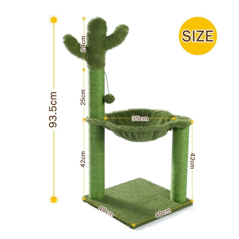 Pet Accessories AMT0113GN / as picture / United States Cute Cactus Scratching Post for Cats -The Palm Beach Baby