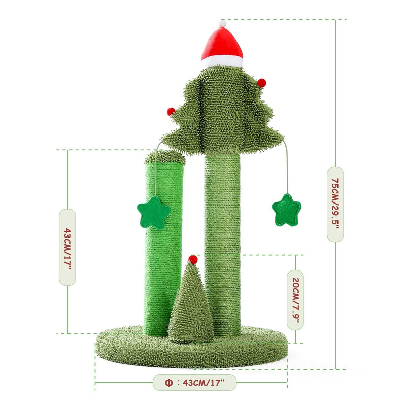 Pet Accessories AMT0115GN / as picture / United States Cute Cactus Scratching Post for Cats -The Palm Beach Baby