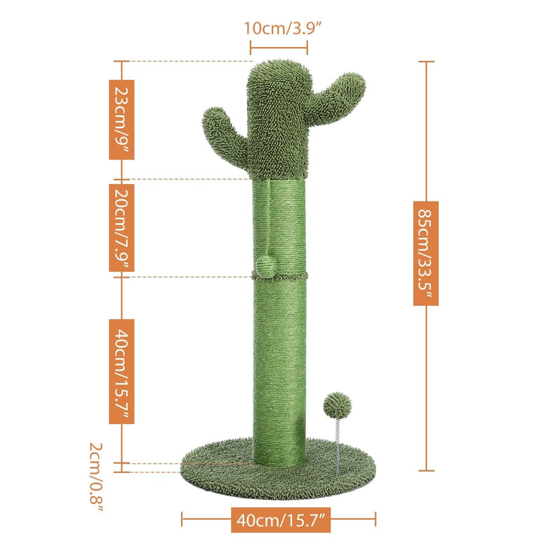 Pet Accessories AMT0157GN / as picture / United States Cute Cactus Scratching Post for Cats -The Palm Beach Baby