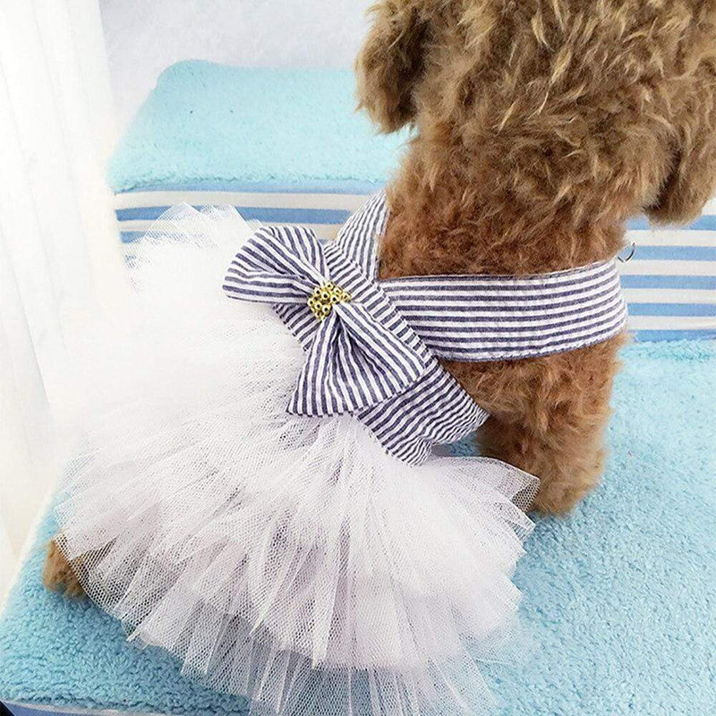 Lace Tulle Tiered Pet Dress - The Palm Beach Baby