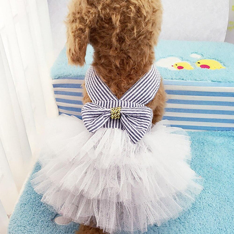 Lace Tulle Tiered Pet Dress - The Palm Beach Baby
