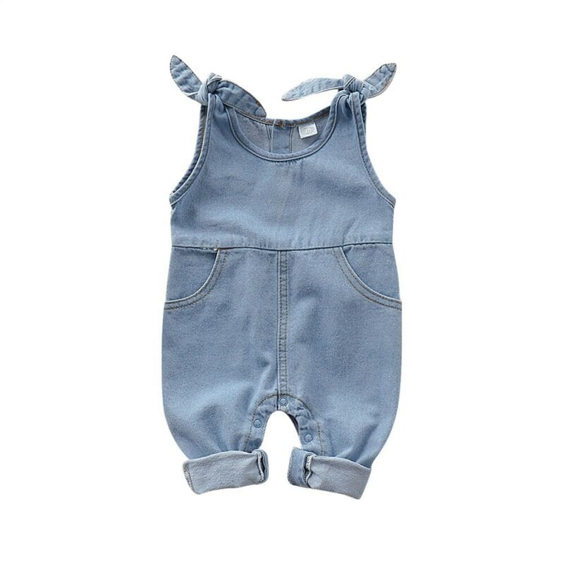kids and babies 3M / United States "Blue Jeans, Baby!" Overalls Jumpsuit -The Palm Beach Baby