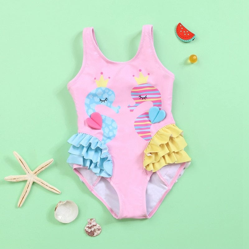 kids and babies C / China / 90 "Swan Song" One Piece Swimsuit -The Palm Beach Baby