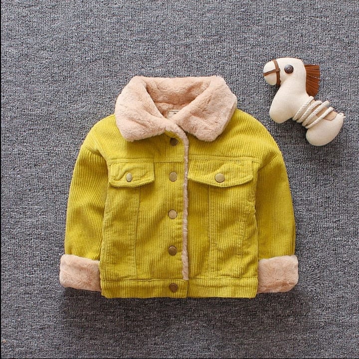 kids and babies YYM Yellow / 2T Fall/Winter Cozy Warm Children's Coat -The Palm Beach Baby