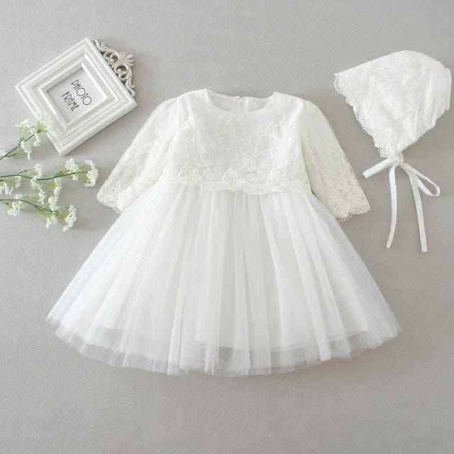 Baby & Kids Apparel as picture 3 / 12M Copy of "Christina-Ann" Lace Gown With Bonnet -The Palm Beach Baby
