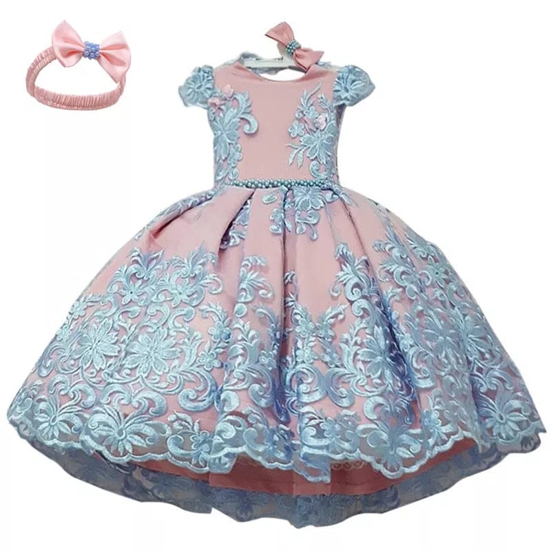 babies and kids clothes "Drucilla" Brocade Special Occasion Dress -The Palm Beach Baby