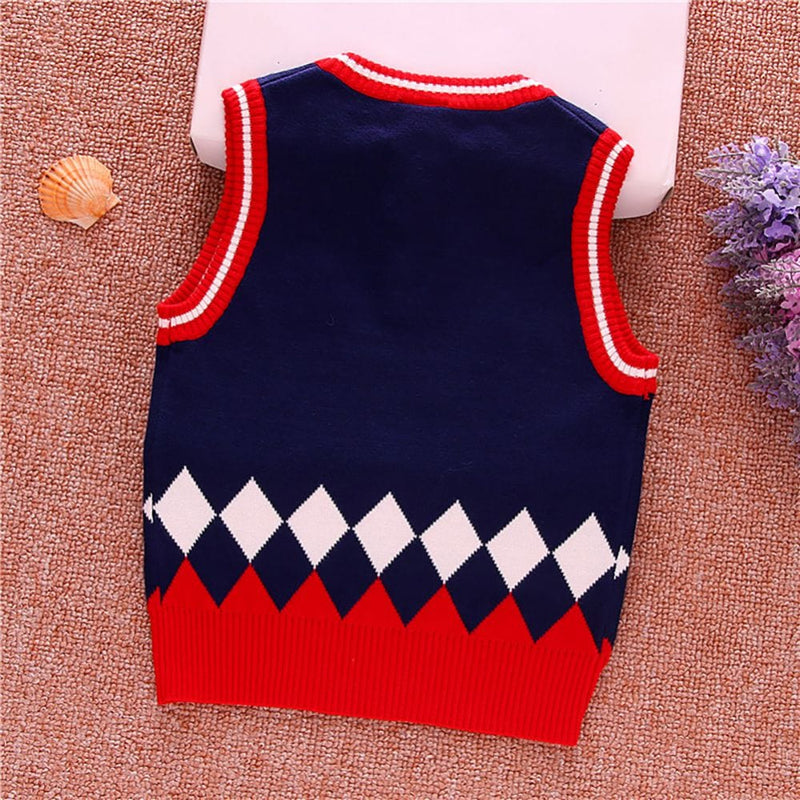 babies and kids clothes "Jace" Argyle Sweater Vest -The Palm Beach Baby