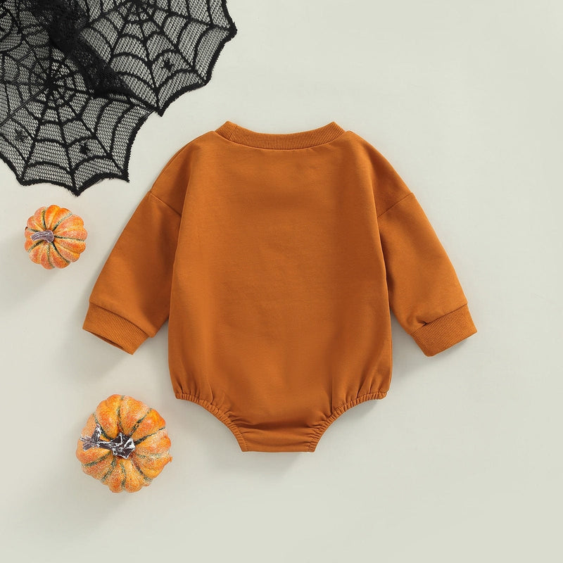 babies and kids clothes "Little Pumpkin" Long-Sleeved Onsie Romper -The Palm Beach Baby