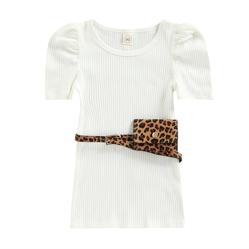 baby and kids apparel A / United States / 2T Chic "Leanne" Dress With Leopard Print Belted Purse -The Palm Beach Baby
