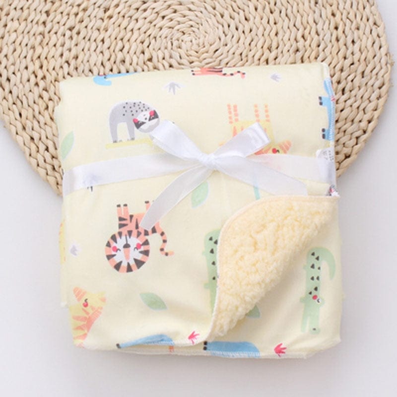 Baby Blanket Swaddles Cute Patterned Ultra-Soft Fleece Blanket -The Palm Beach Baby