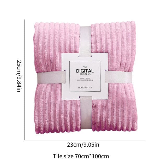 Baby Blanket Swaddles Pink / United States Lightweight Ribbed Blanket for Baby/Couch Throw -The Palm Beach Baby