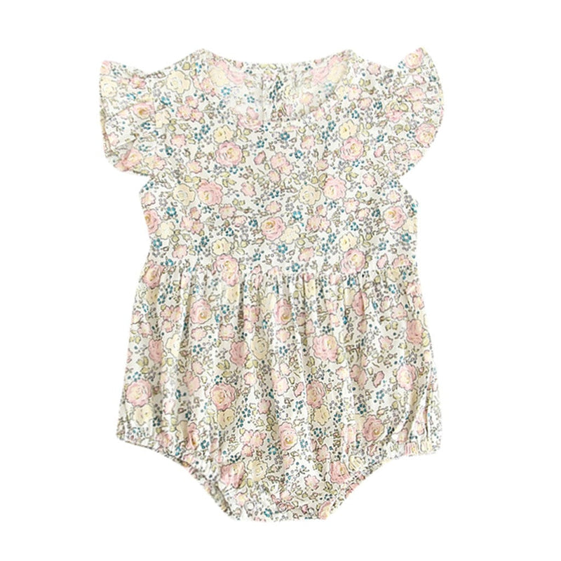 Baby & Kids Apparel "Spring Flora" Foral Print Romper -The Palm Beach Baby