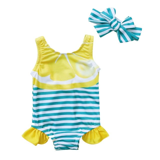 Baby & Kids Apparel YE / United States / 110 "Fruity-Tootie" Themed 1PC Swimsuit -The Palm Beach Baby